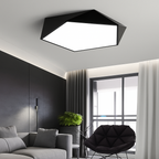 Plafoniera LED di design geometrico colorata