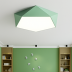 Plafoniera LED di design geometrico colorata