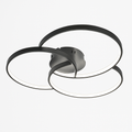 Plafoniera design LED rosone tre cerchi Bwart