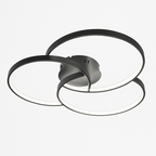 Plafoniera design LED rosone tre cerchi Bwart