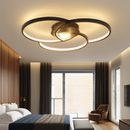 Plafoniera design LED rosone tre cerchi Bwart
