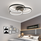 Plafoniera design LED rosone tre cerchi Bwart