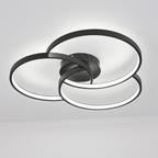 Plafoniera design LED rosone tre cerchi Bwart