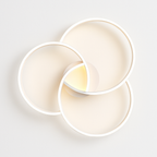 Plafoniera design LED rosone tre cerchi Bwart