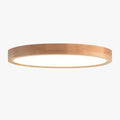 Plafoniera in legno a LED molto sottile a forma di cerchio