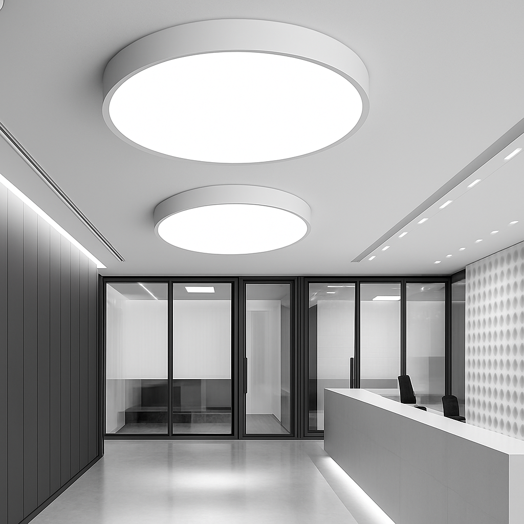 Plafoniera LED design rotonda e piatta (diverse dimensioni)