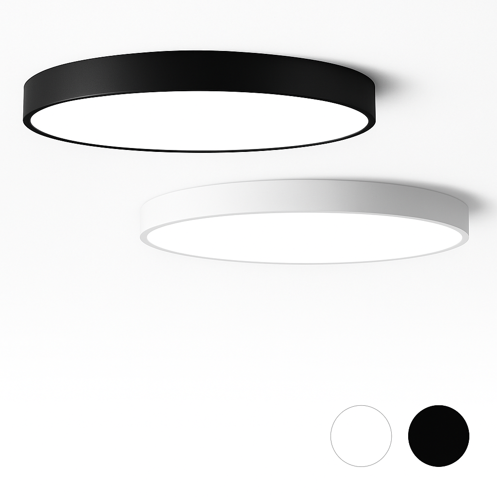 Plafoniera LED design rotonda e piatta (diverse dimensioni)