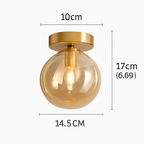 Plafoniera LED in vetro dal design moderno
