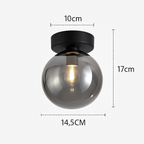 Plafoniera LED in vetro dal design moderno