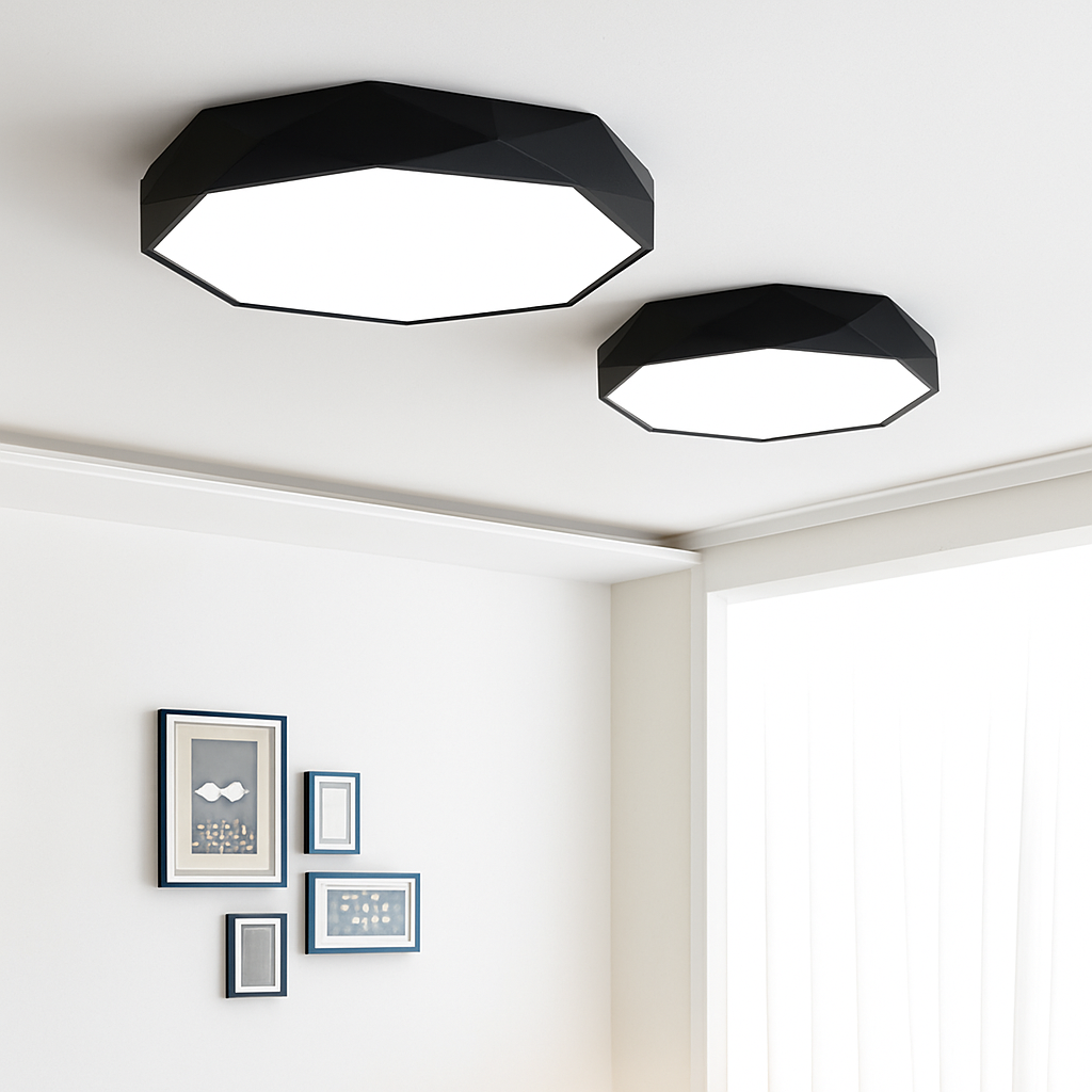 Plafoniera LED ottagonale colorata molto sottile Balcone
