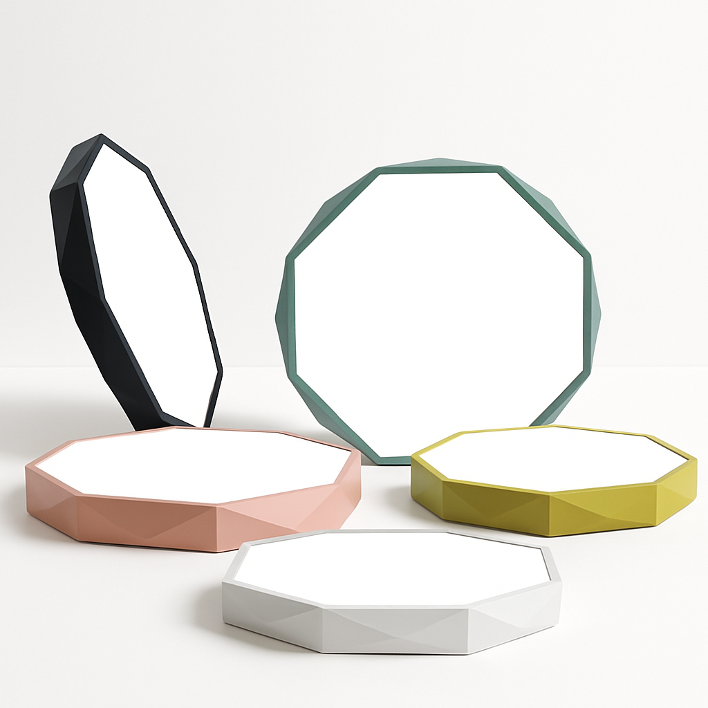 Plafoniera LED ottagonale colorata molto sottile Balcone