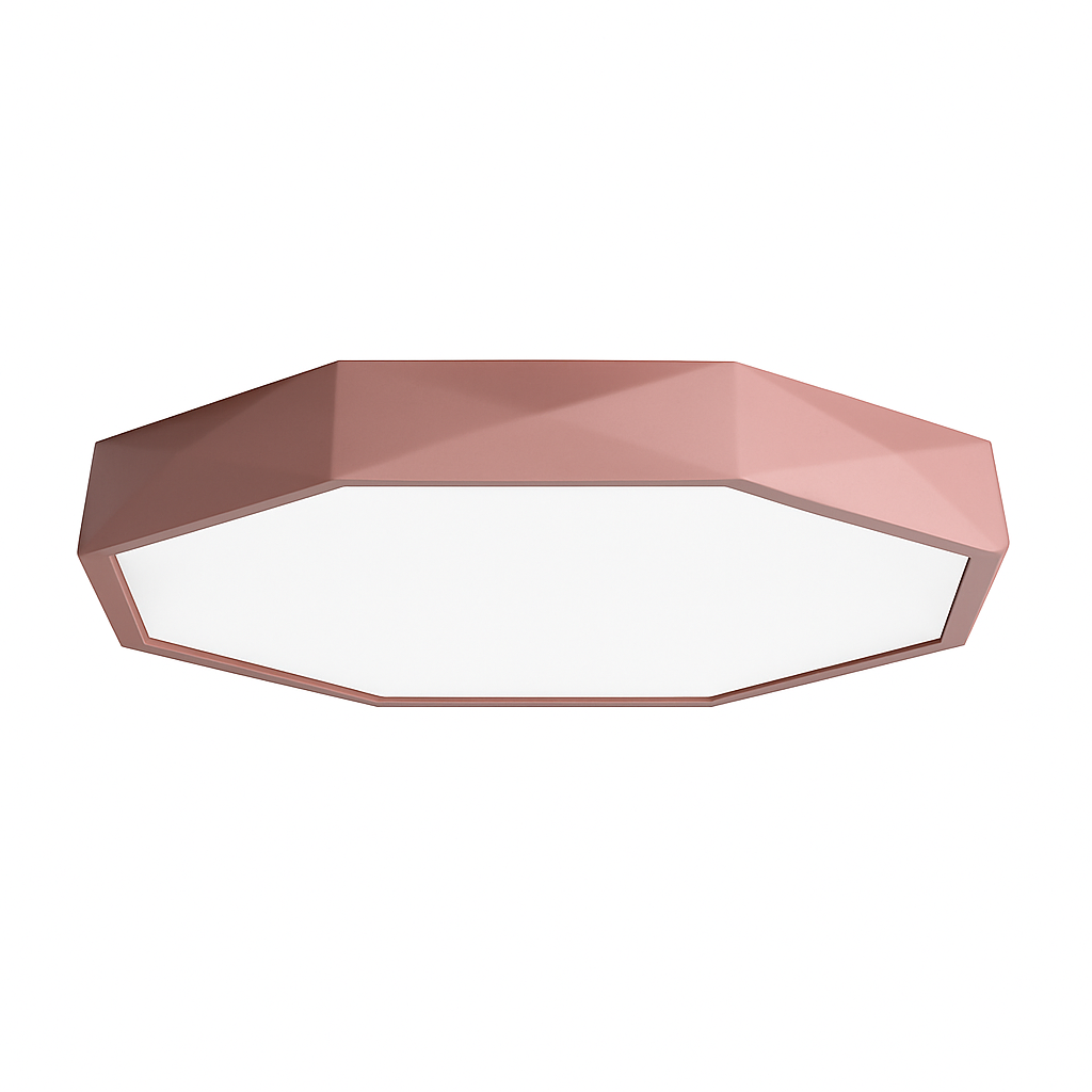 Plafoniera LED ottagonale colorata molto sottile Balcone