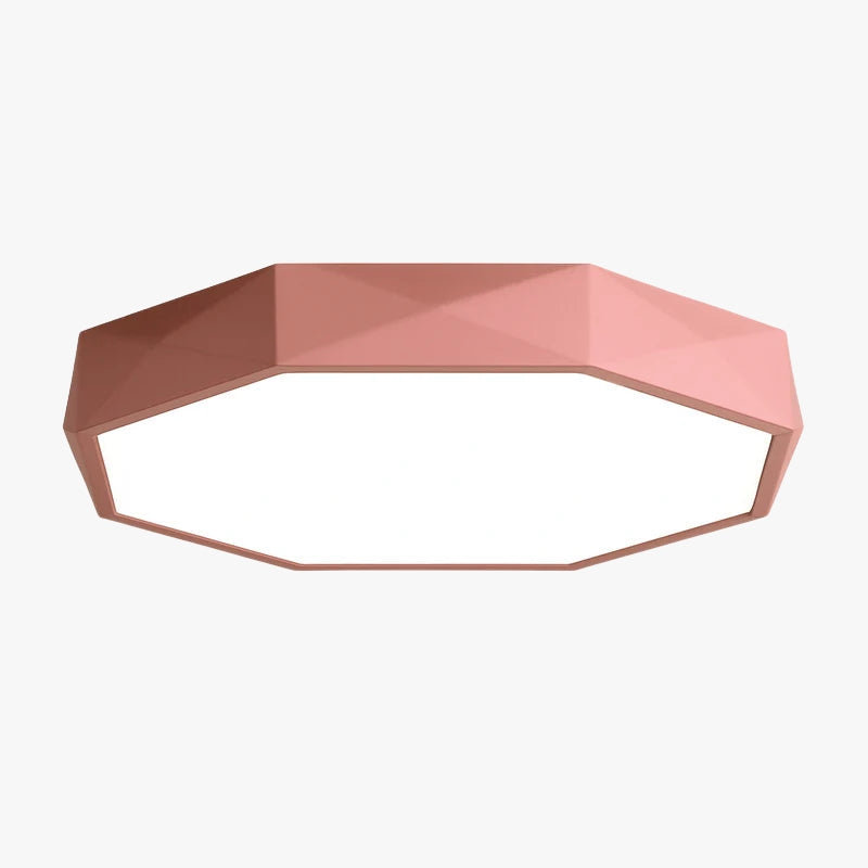 Plafoniera LED ottagonale colorata molto sottile Balcone