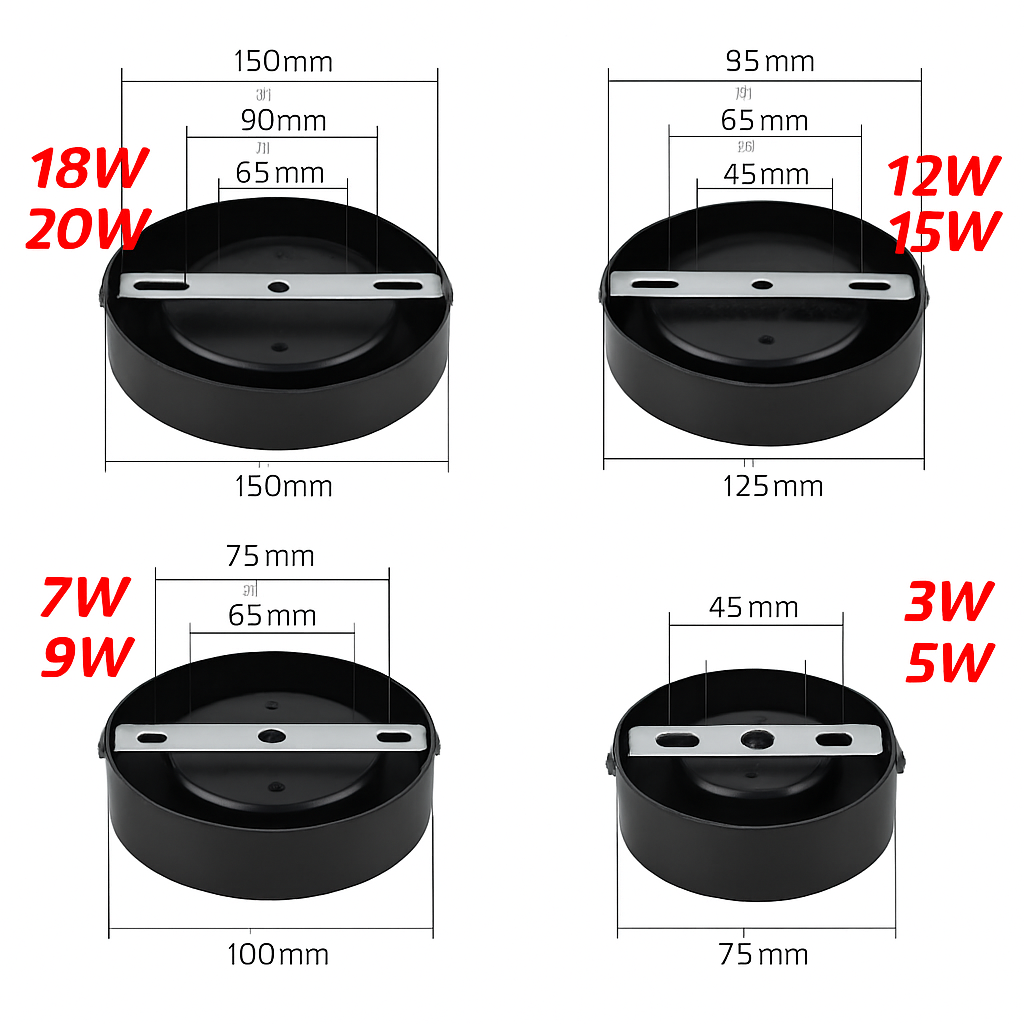 Plafoniera LED Ultra-sottile a Montaggio Superficiale