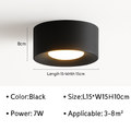 plafoniera moderna led cilindro spot minimalismo interno decorazione casa illuminazione