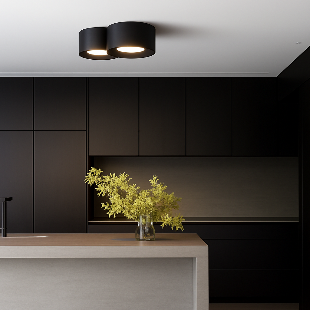 plafoniera moderna led cilindro spot minimalismo interno decorazione casa illuminazione