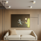 plafoniera moderna led cilindro spot minimalismo interno decorazione casa illuminazione