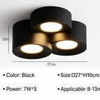 plafoniera moderna led cilindro spot minimalismo interno decorazione casa illuminazione