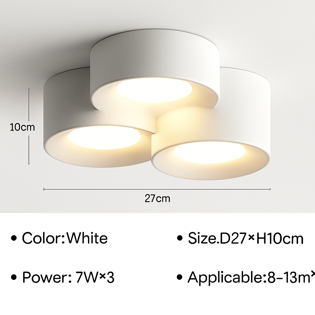 plafoniera moderna led cilindro spot minimalismo interno decorazione casa illuminazione