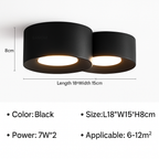 plafoniera moderna led cilindro spot minimalismo interno decorazione casa illuminazione