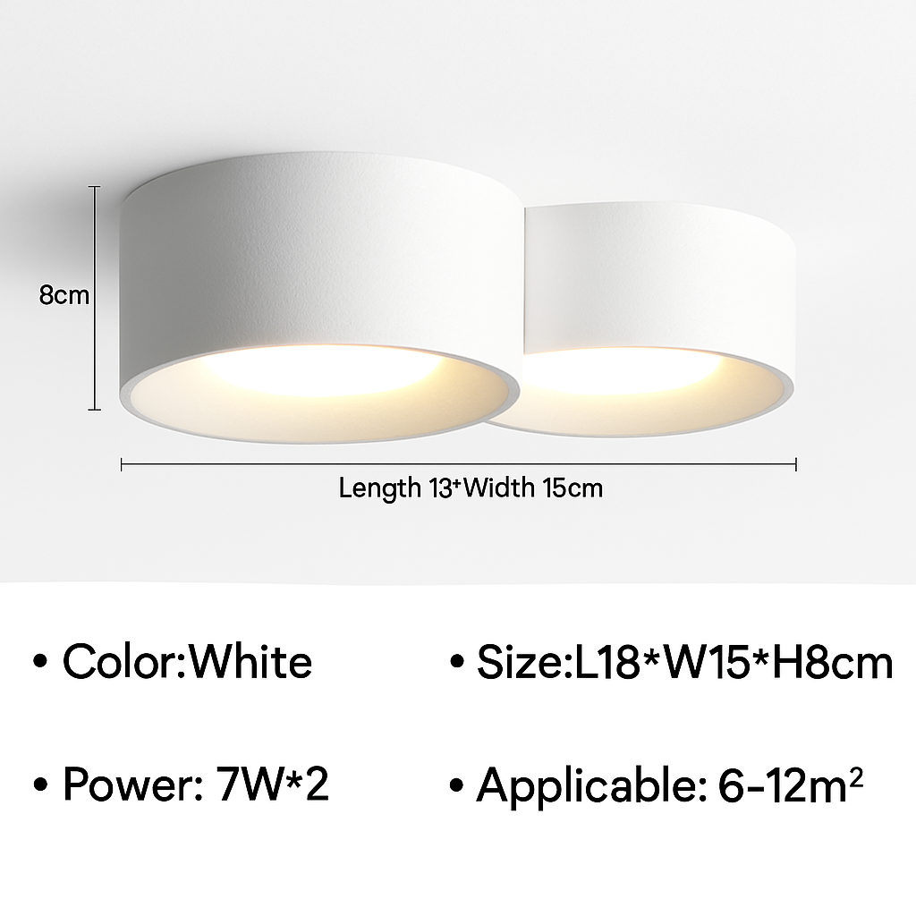 plafoniera moderna led cilindro spot minimalismo interno decorazione casa illuminazione