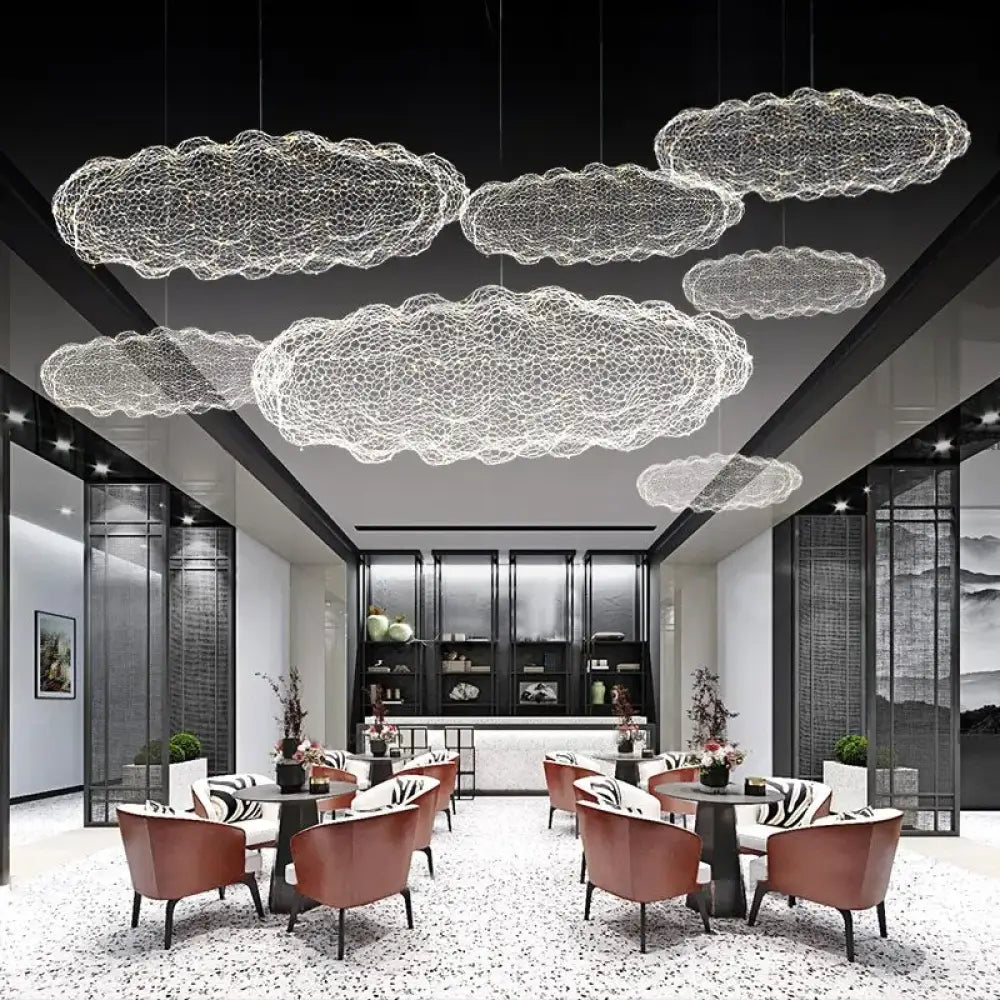 Plafoniera Nuvola Cava | Lampadario Sala da Pranzo