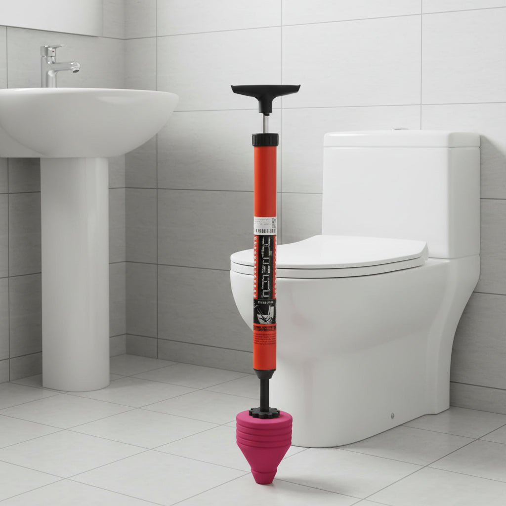 PLUNGAIR – Disostruente per Toilette ad Alta Pressione per una Rimozione Efficace dei Blocchi