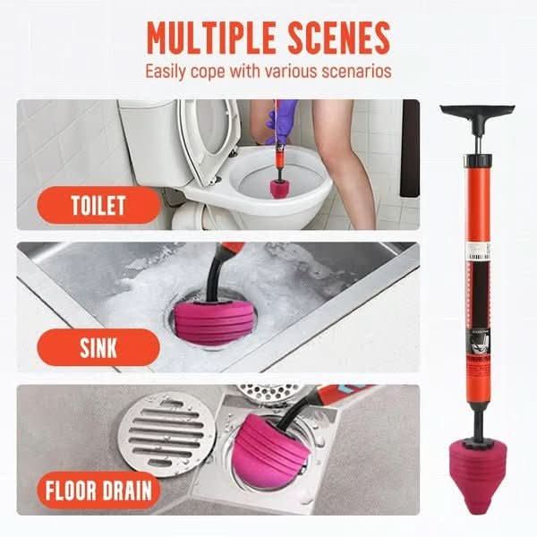 PLUNGAIR – Disostruente per Toilette ad Alta Pressione per una Rimozione Efficace dei Blocchi
