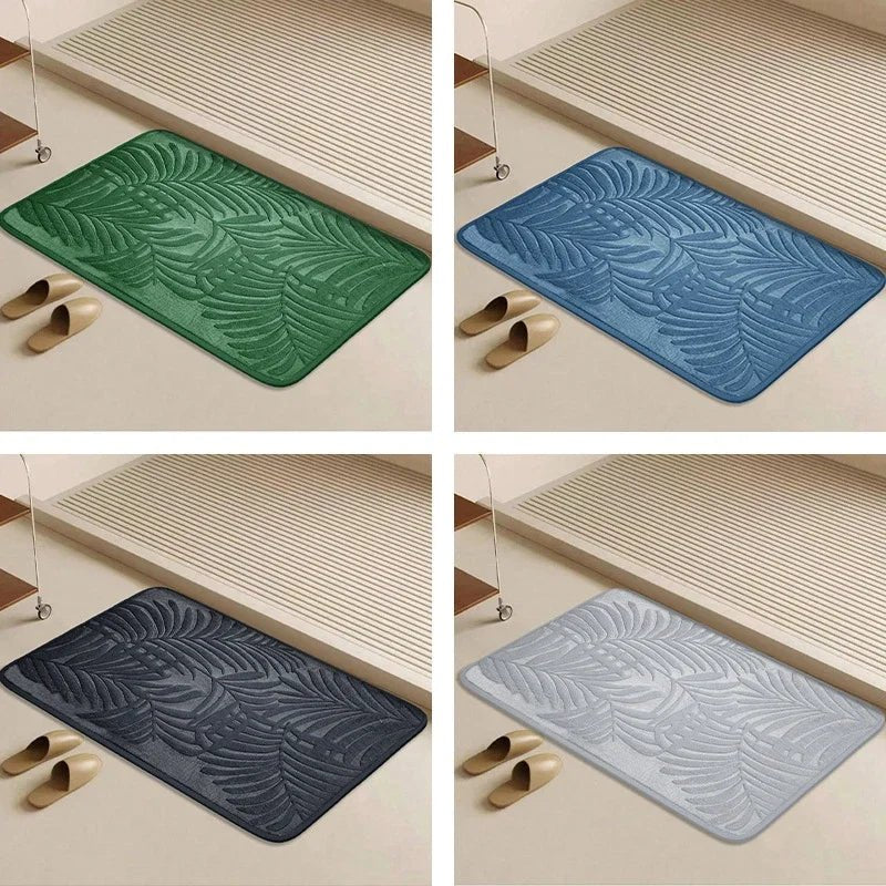 PLUSHLY STAYMAT – Tappetino da Bagno in Schiuma Memory Assorbente e Antiscivolo per un Comfort Morbido a Casa