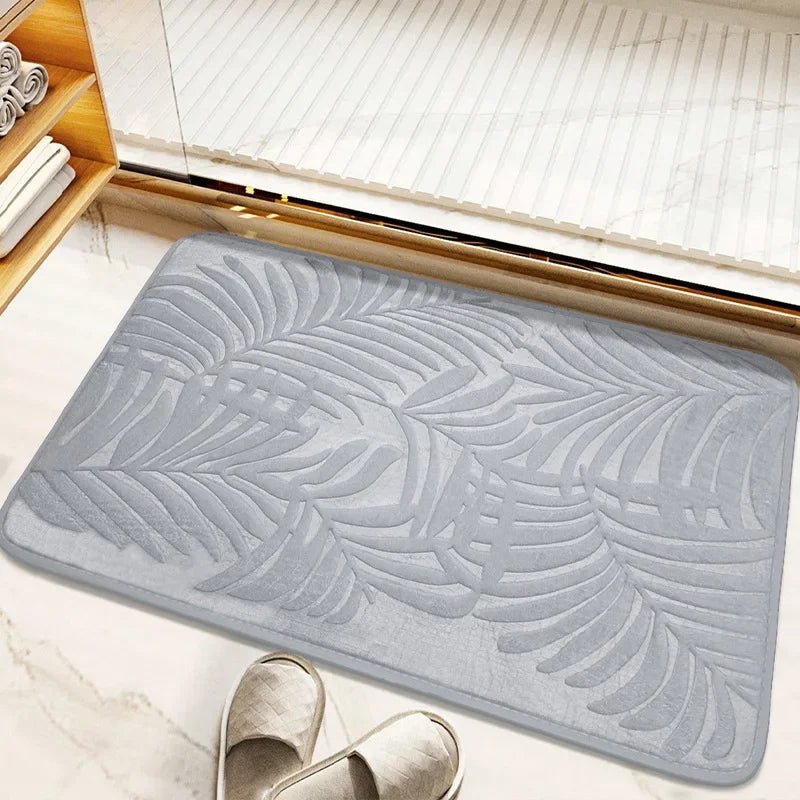PLUSHLY STAYMAT – Tappetino da Bagno in Schiuma Memory Assorbente e Antiscivolo per un Comfort Morbido a Casa