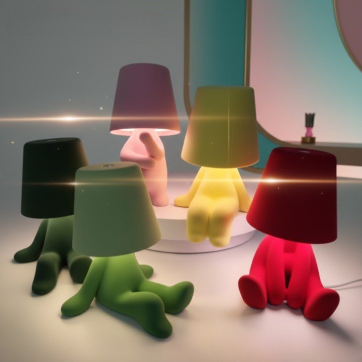 POSELITE – Lampada da Tavolo LED Creativa con Design Unico a Forma Umana