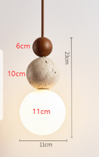 Lampada a sospensione minimalista a forma sferica