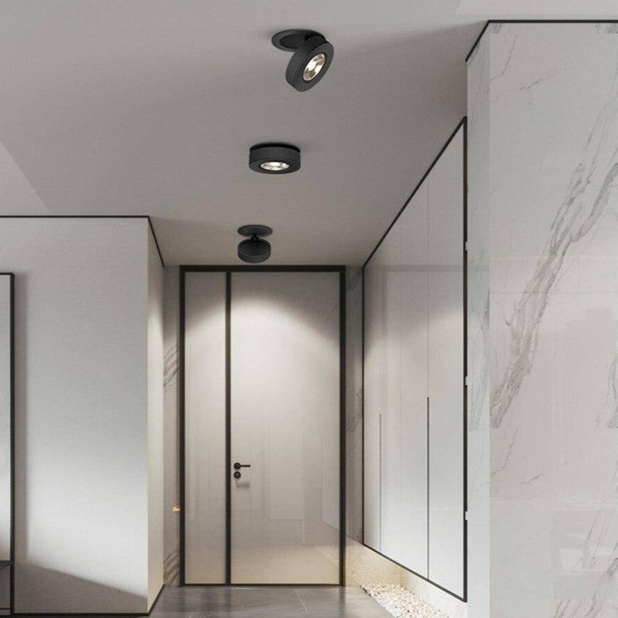 Spot moderno LED rotondo e orientabile Slim