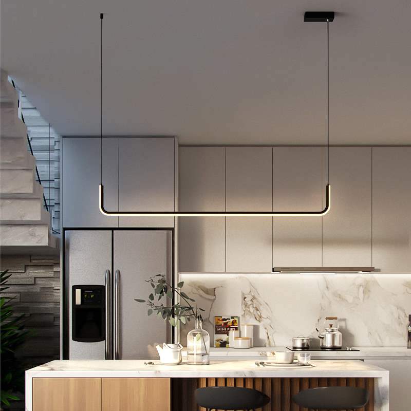 Design moderno sospensione LED in alluminio stile Hang