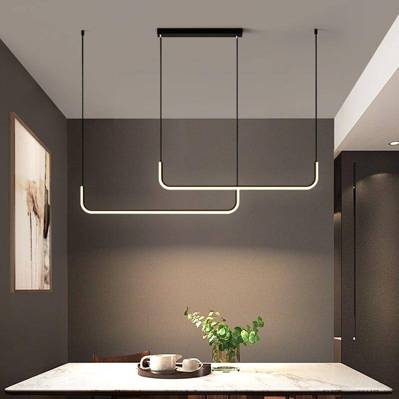 Design moderno sospensione LED in alluminio stile Hang