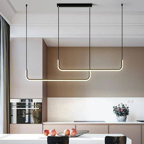 Design moderno sospensione LED in alluminio stile Hang