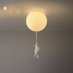 Lampada da soffitto Orso Palloncino | Design di orso giocoso