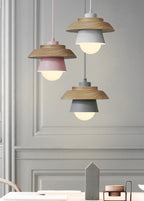 Lampada a sospensione in legno | Design nordico naturale