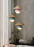 Lampada a sospensione in legno | Design nordico naturale