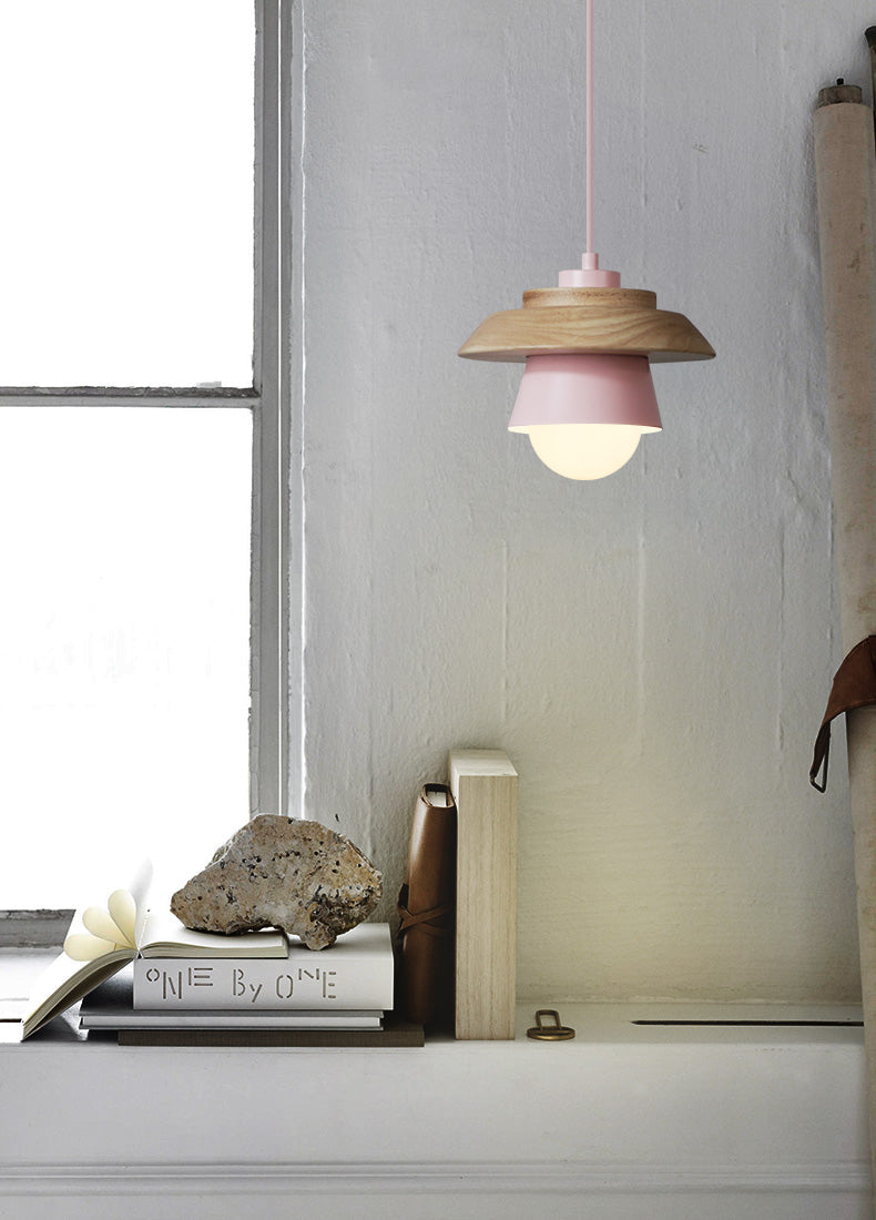 Lampada a sospensione in legno | Design nordico naturale