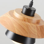 Lampada a sospensione in legno | Design nordico naturale