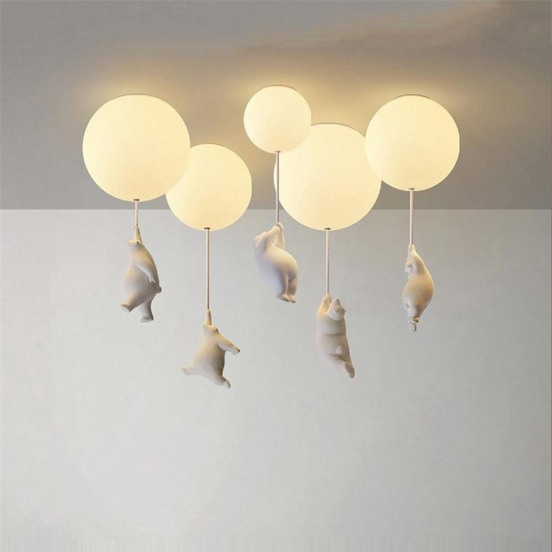 Lampada da soffitto Orso Palloncino | Design di orso giocoso