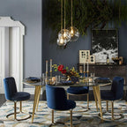 Lampada a sospensione con sfera di vetro | Design moderno in ottone
