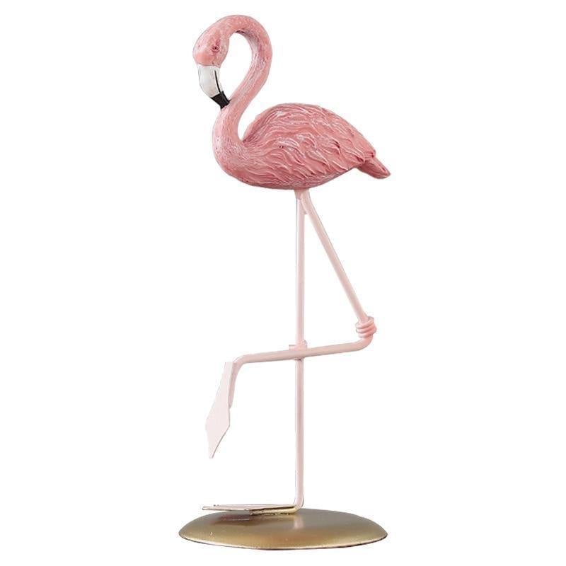 TropiFlair – Elegante statua di fenicottero per decorazioni da giardino e interni tropicali