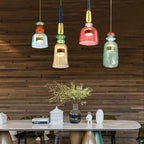 Design sospensione a LED in vetro colorato Illumy