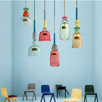 Design sospensione a LED in vetro colorato Illumy