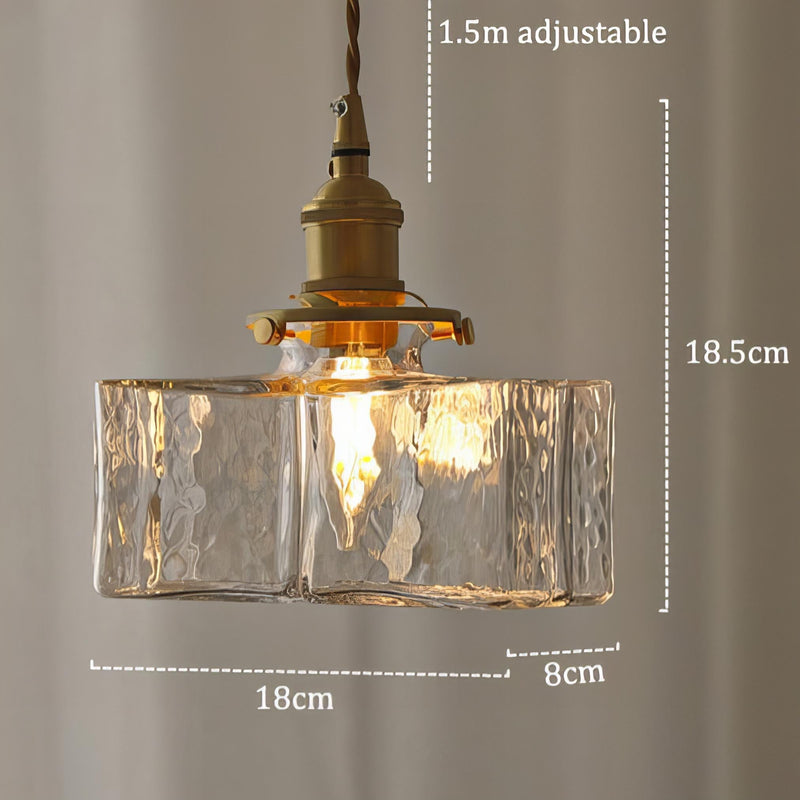 Fatima - Lampada a Sospensione Retro Moderna in Vetro