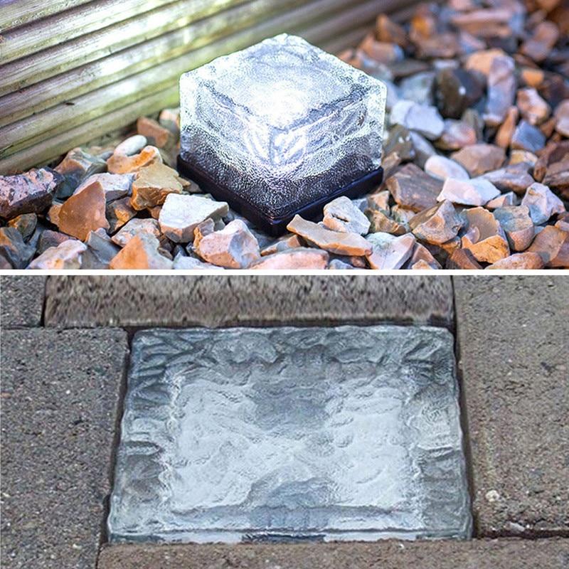 Luce Cubo da Giardino Solare con Effetto Onde d'Acqua a Cambio Colore