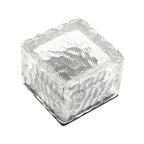 Luce Cubo da Giardino Solare con Effetto Onde d'Acqua a Cambio Colore