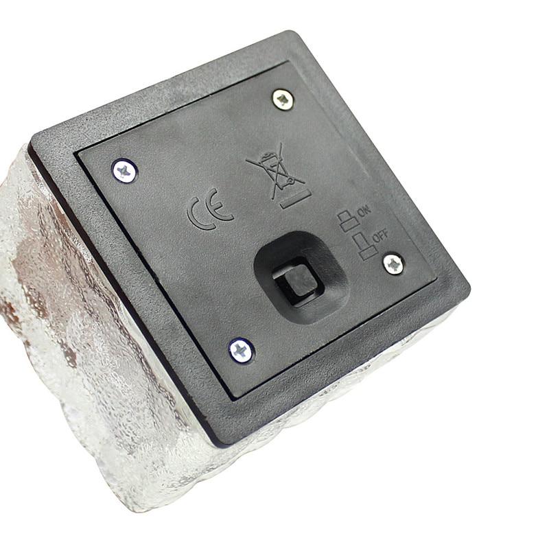 Luce Cubo da Giardino Solare con Effetto Onde d'Acqua a Cambio Colore